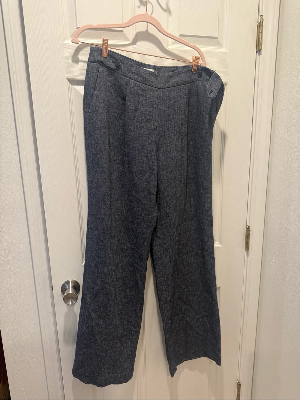 Women’s High-Rise boot cut slacks trousers in Dark Gray